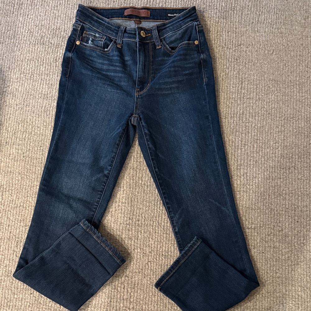 Judy Blue Indigo Cropped Jeans